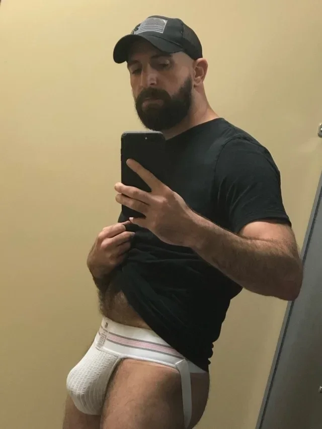 Photo by DirtyDaddyFunStuff with the username @DirtyDaddyPorn, who is a verified user,  April 10, 2024 at 12:27 AM and the text says 'Jockstrap Fetish 2  #jocks #jockstraps #muscles #underwear #fetish #leather #sports'