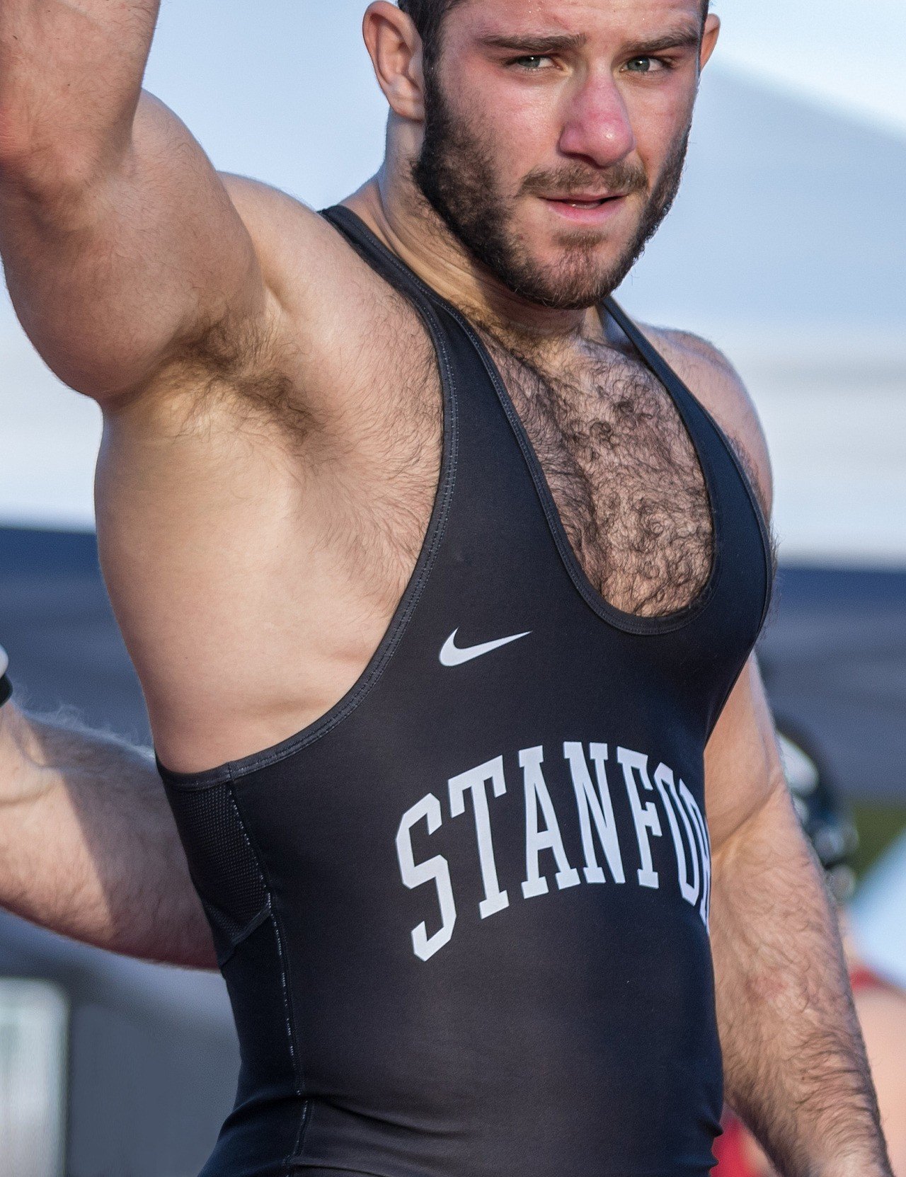 Photo by DirtyDaddyFunStuff with the username @DirtyDaddyPorn, who is a verified user,  December 30, 2023 at 5:18 PM and the text says '#armpits #sweat #sports #wrestling #jocks #muscles #hairy'