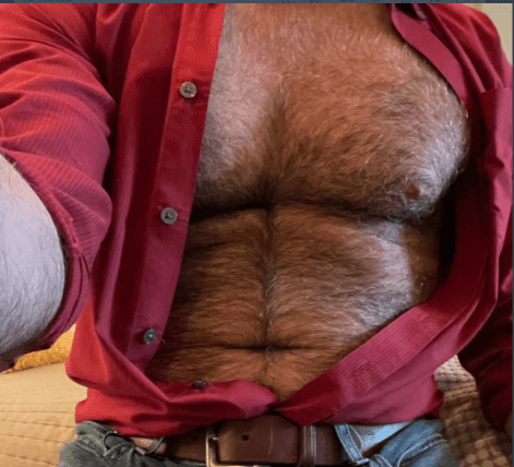 Photo by DirtyDaddyFunStuff with the username @DirtyDaddyPorn, who is a verified user,  May 1, 2024 at 12:11 AM and the text says 'Men 2 #cum #buff #beards #bears #hairy #hung'