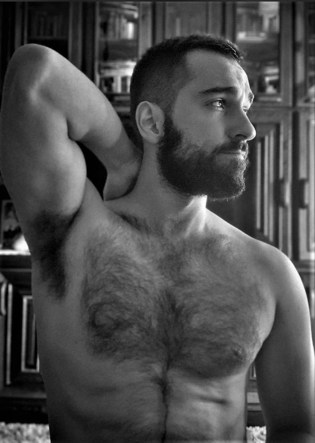 Photo by DirtyDaddyFunStuff with the username @DirtyDaddyPorn, who is a verified user,  January 29, 2024 at 11:03 PM and the text says '#Beards and #Bears and #Otters Oh My  #amrpits #daddy'