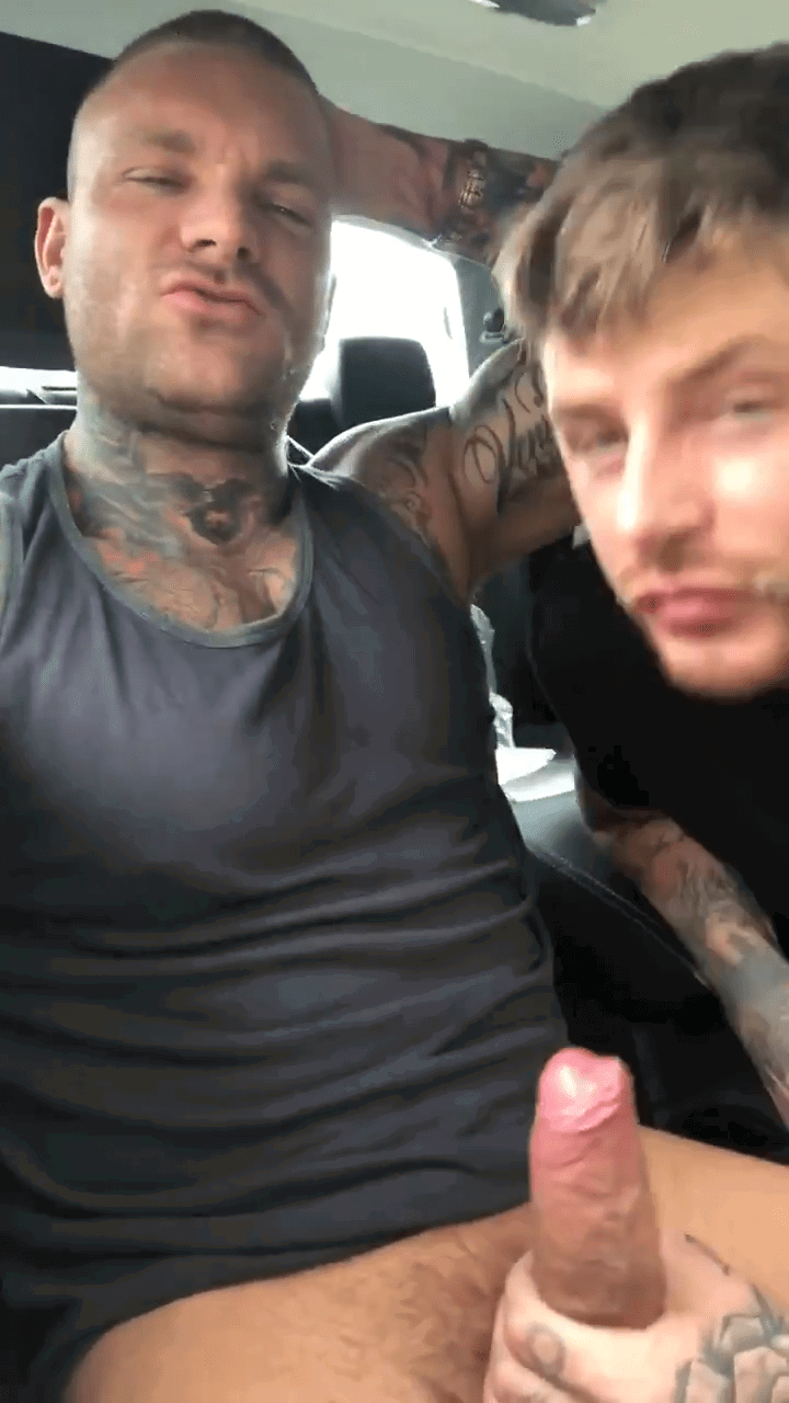 Photo by DirtyDaddyFunStuff with the username @DirtyDaddyPorn, who is a verified user,  April 13, 2024 at 7:15 PM and the text says 'Sucking Cummy Tat Dick.  #tats #cum #precum #muscles #buff #carjacking #parks'