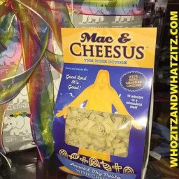 Photo by DirtyDaddyFunStuff with the username @DirtyDaddyPorn, who is a verified user,  March 20, 2024 at 1:05 AM and the text says 'Our gay little shop has all kinds of fun stuff for you. https://whozitzandwhatzitz.com/products/mac-and-cheesus-pasta1'
