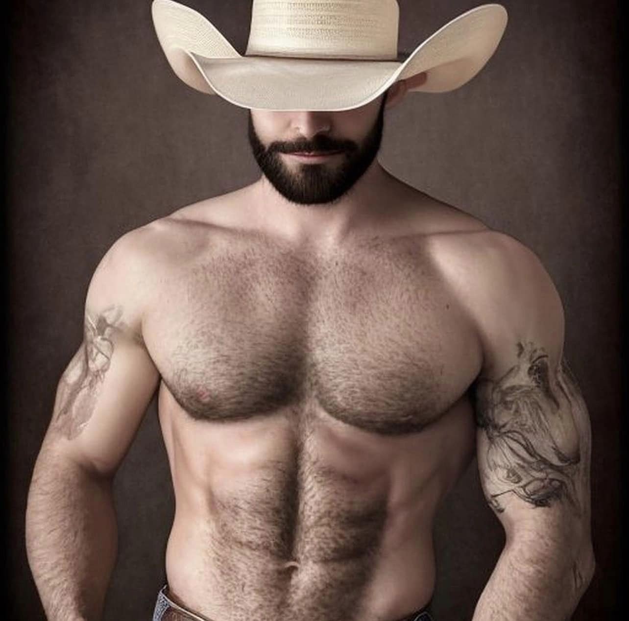 Photo by DirtyDaddyFunStuff with the username @DirtyDaddyPorn, who is a verified user,  January 9, 2024 at 6:17 PM and the text says '#farmers #countryboys #cowboys'