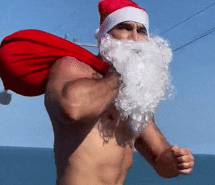 Photo by DirtyDaddyFunStuff with the username @DirtyDaddyPorn, who is a verified user,  February 14, 2024 at 8:02 PM and the text says 'Hung and Sexy #Santa'