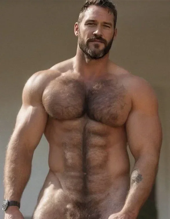 Photo by DirtyDaddyFunStuff with the username @DirtyDaddyPorn, who is a verified user,  March 17, 2024 at 10:57 PM and the text says '#muscles and #hairy men'