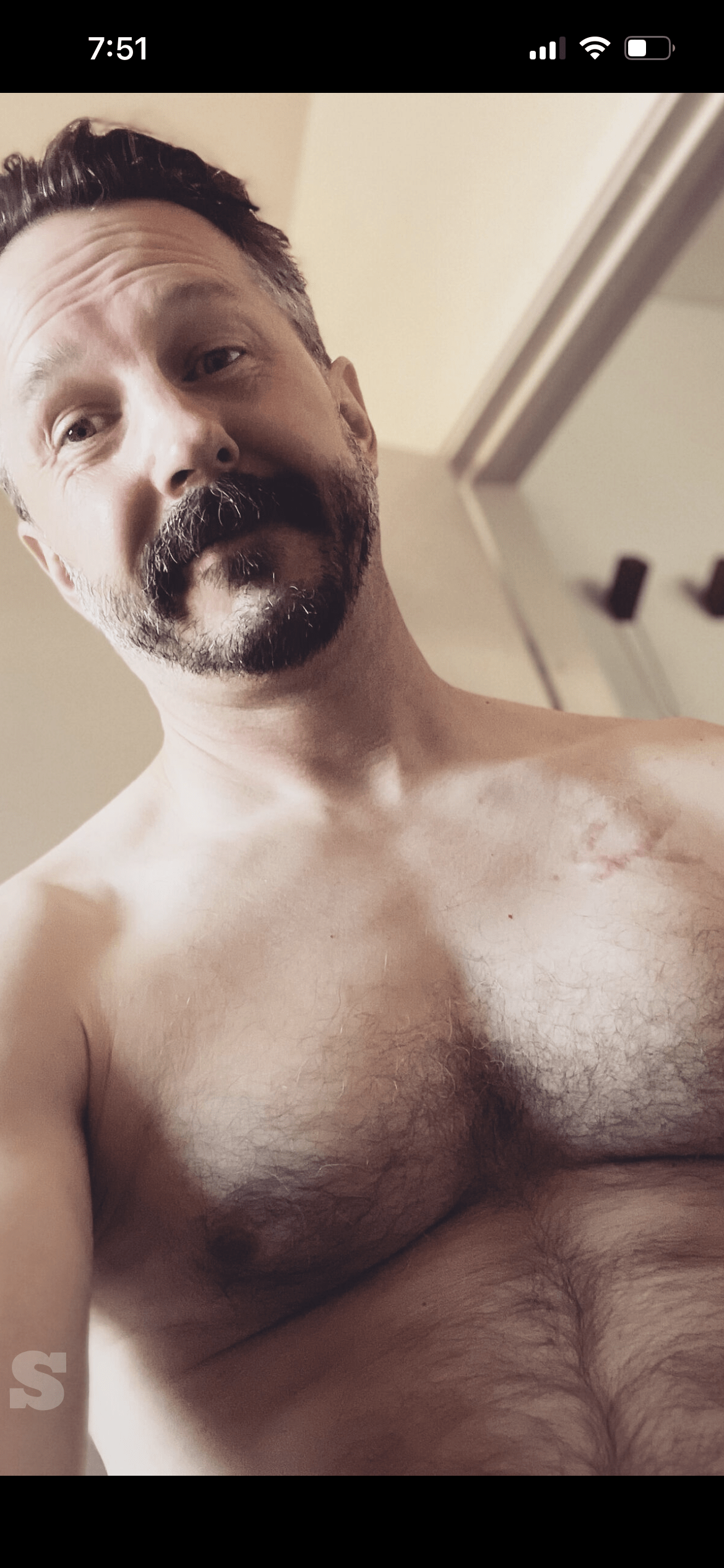 Photo by DirtyDaddyFunStuff with the username @DirtyDaddyPorn, who is a verified user,  May 6, 2024 at 11:46 PM and the text says '#hairy #bears #otters'