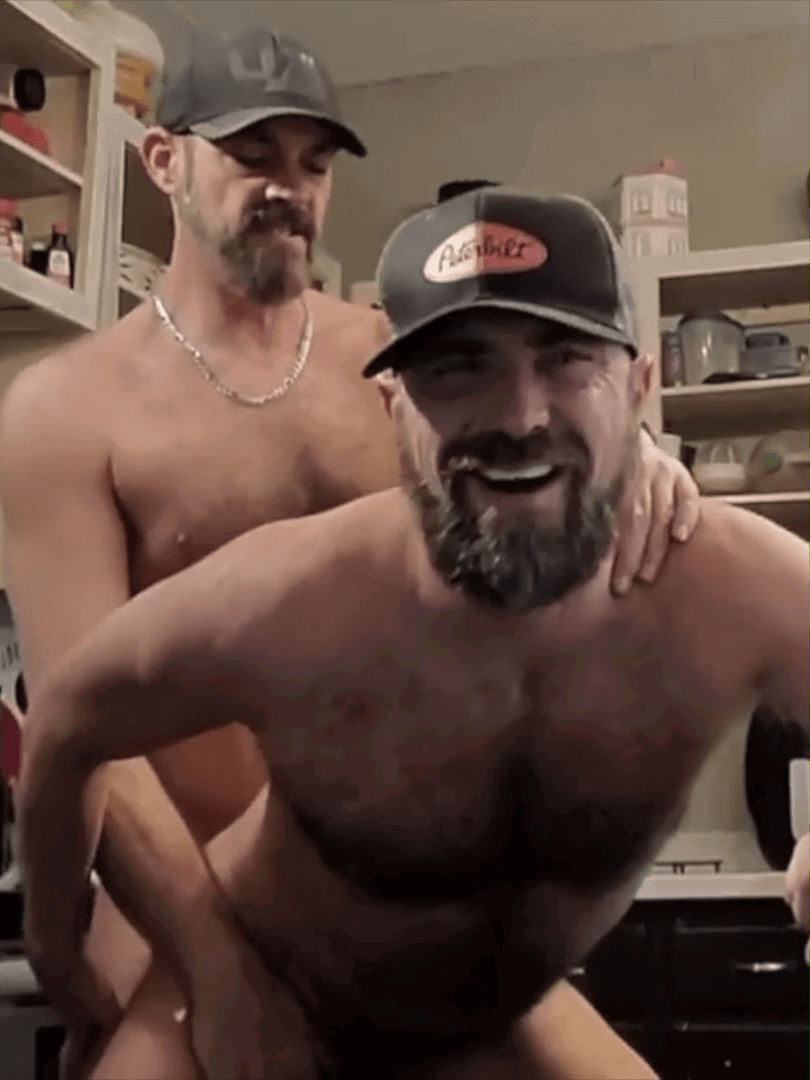 Photo by DirtyDaddyFunStuff with the username @DirtyDaddyPorn, who is a verified user,  April 10, 2024 at 10:23 PM and the text says 'Redneck Factory Fuck #fuck #fucker #hairy #beards #rednecks #countryboys #manly #stubble #hats #truckers'