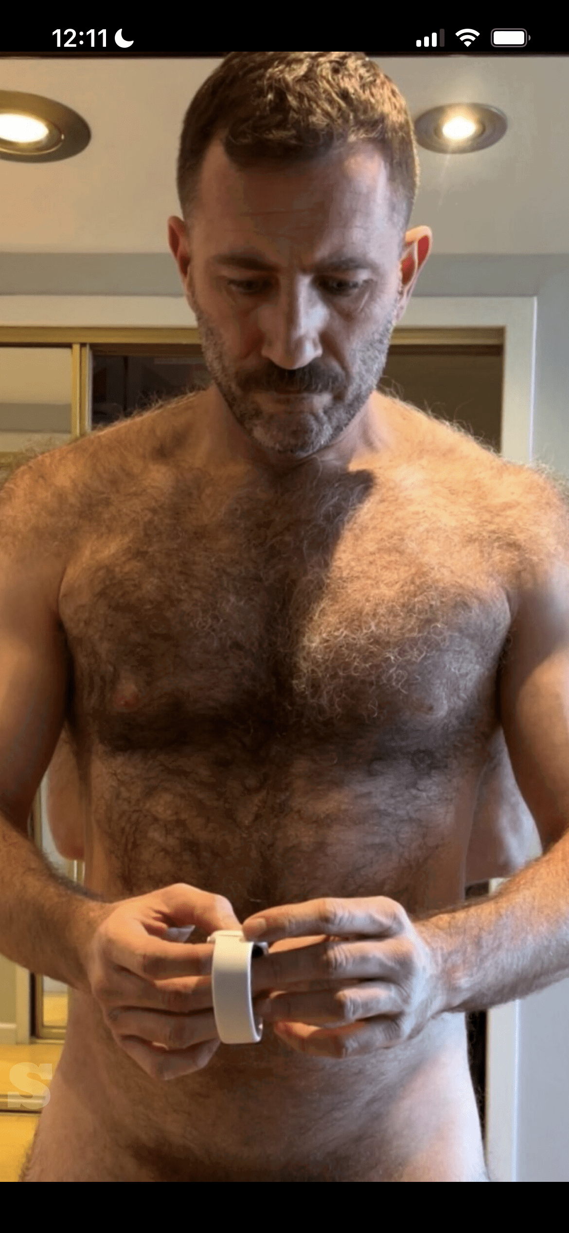 Photo by DirtyDaddyFunStuff with the username @DirtyDaddyPorn, who is a verified user,  February 13, 2024 at 7:06 PM and the text says '#hunky #hairy #muscle #bears and #daddies #tats'