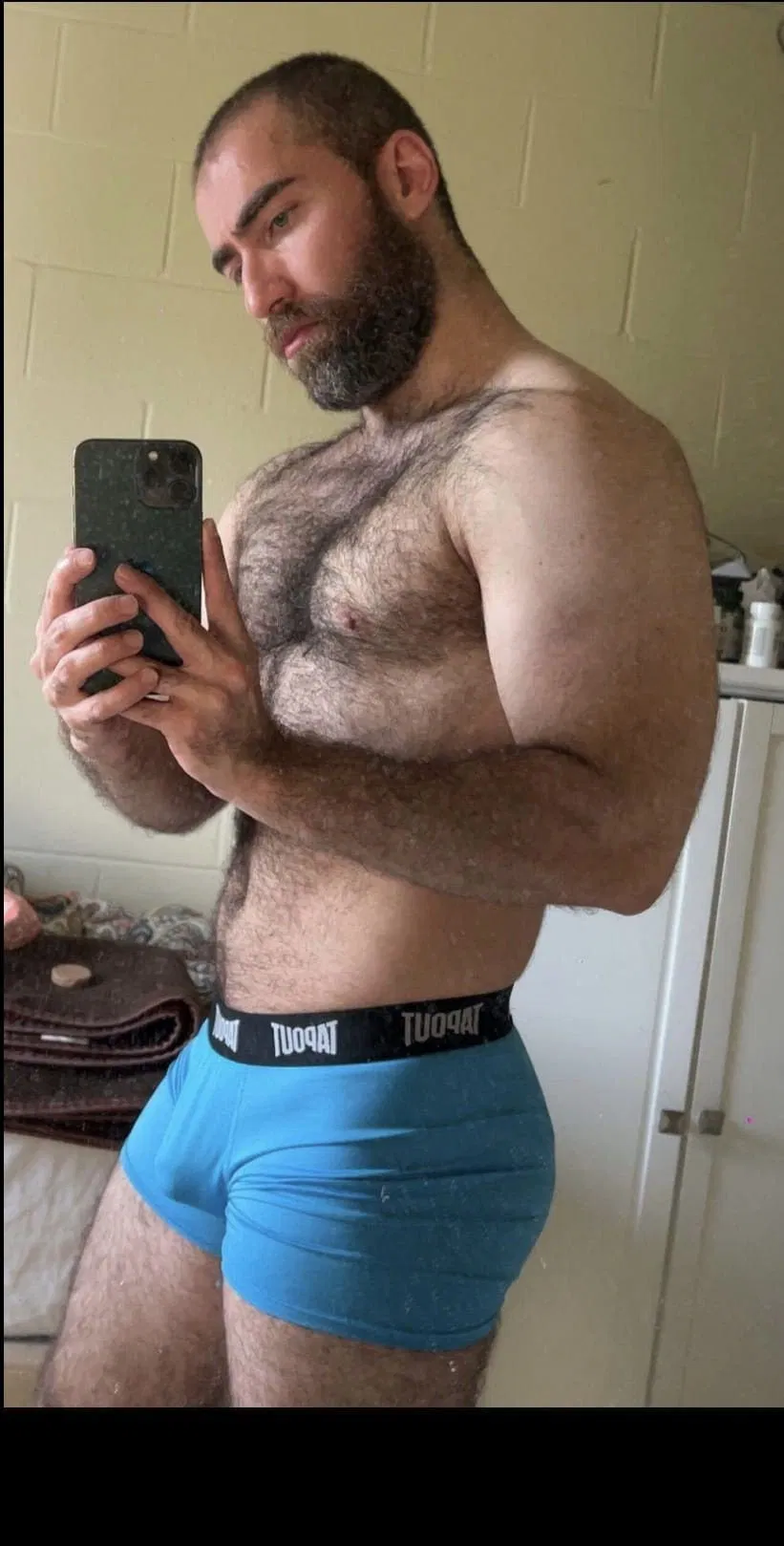 Photo by DirtyDaddyFunStuff with the username @DirtyDaddyPorn, who is a verified user,  April 4, 2024 at 10:47 PM and the text says 'Hot Variey 10  #manly #daddies #hairy #muscles #armpits #beards'