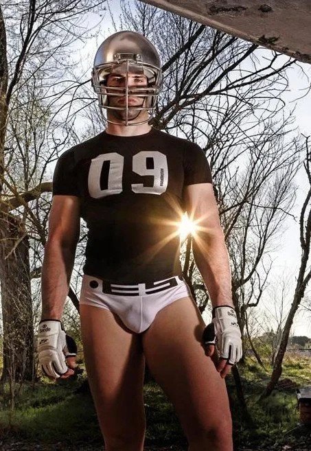 Photo by DirtyDaddyFunStuff with the username @DirtyDaddyPorn, who is a verified user,  April 11, 2024 at 8:14 PM and the text says 'Hot Stuff 1 #hung #underwear #twinks #socks #uniforms #football #tats #gloryhole #military #army'
