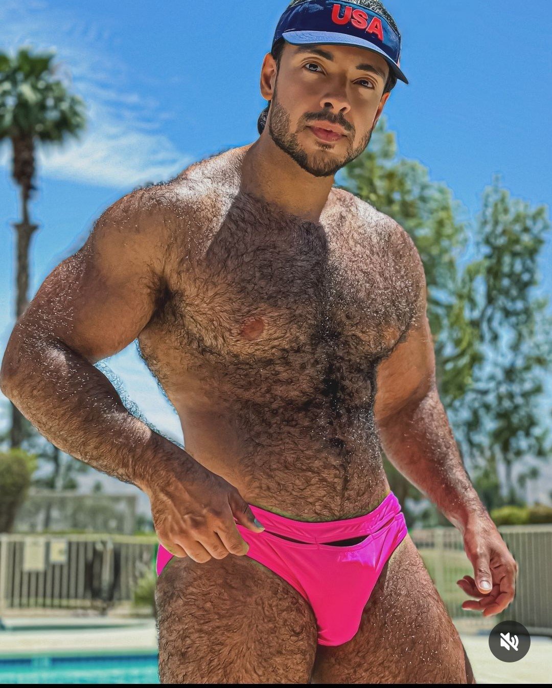 Album by DirtyDaddyFunStuff with the username @DirtyDaddyPorn, who is a verified user,  July 3, 2024 at 11:54 PM and the text says '#hairy #muscles 12'