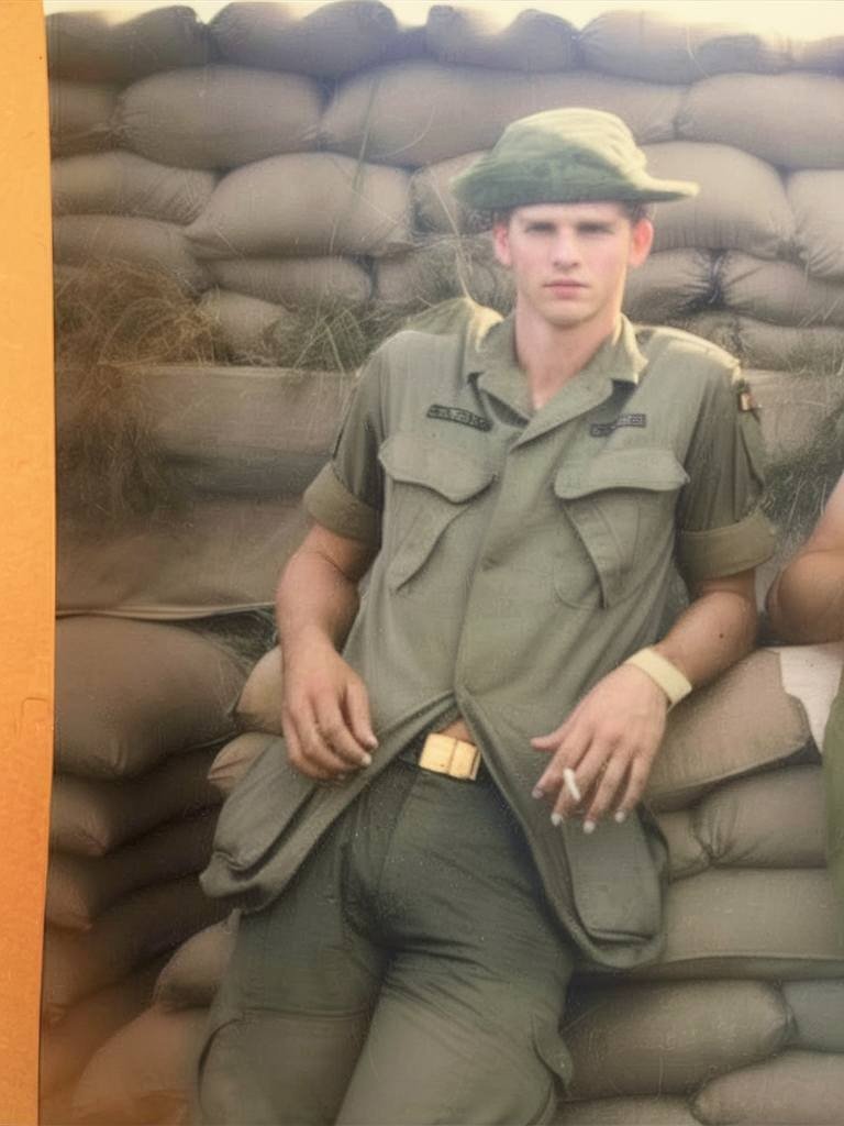 Album by DirtyDaddyFunStuff with the username @DirtyDaddyPorn, who is a verified user,  July 2, 2024 at 9:59 PM and the text says '#military #uniforms #army #vintage #muscles #manly #retro'