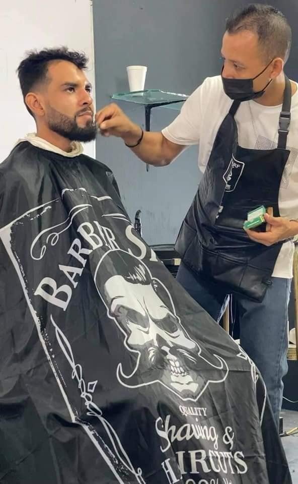 Photo by DirtyDaddyFunStuff with the username @DirtyDaddyPorn, who is a verified user,  April 28, 2024 at 9:20 PM and the text says '#mexico #hispanic #beards #barbers'