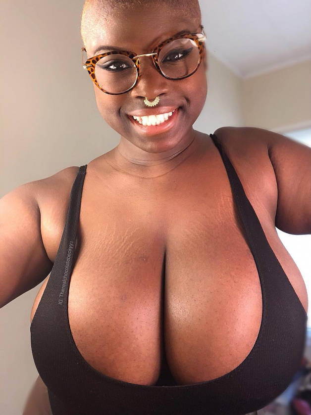 Titts ebony big Big Boobs