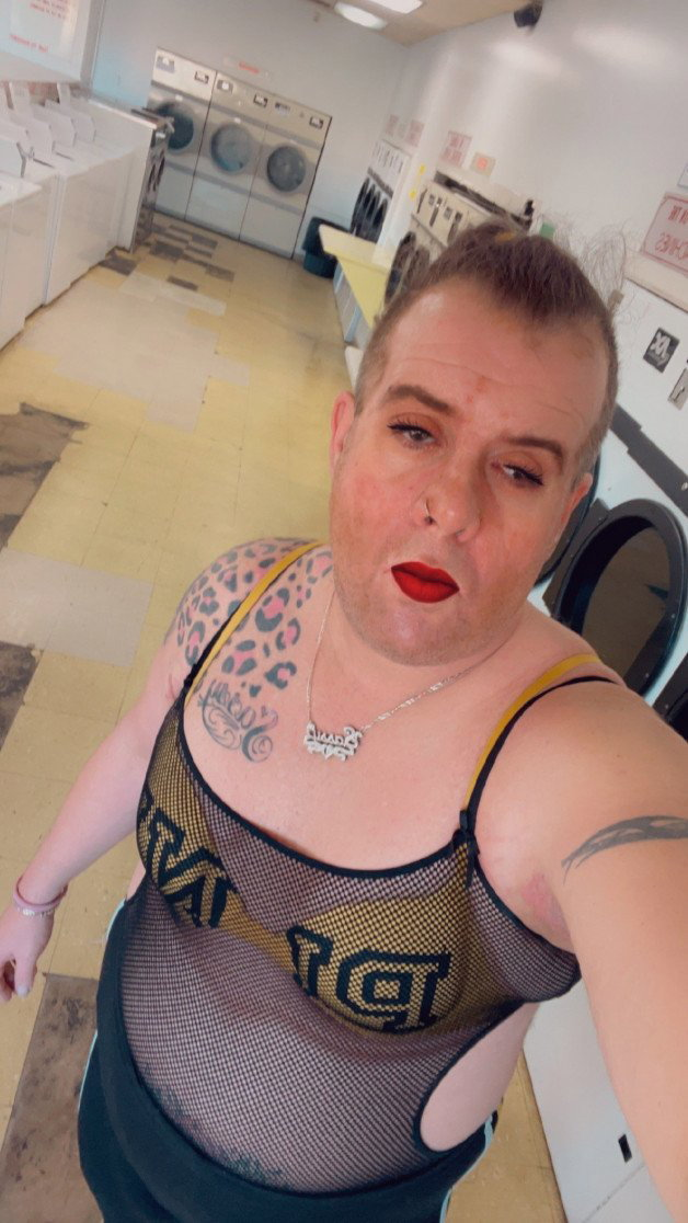 Photo by Kentuckycagedhubby with the username @Kentuckycagedhubby, who is a verified user,  December 12, 2023 at 10:34 PM and the text says 'my wife with her boyfriend so she sent me to do chores and wanted me to be cute while doing them she loves to humiliate me'