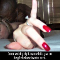 Photo by IWantYouToFuckMyWife with the username @IWantYouToFuckMyWife, who is a verified user,  May 1, 2024 at 3:29 PM. The post is about the topic White wives and BBC and the text says '#hotwife #hotwifefetish #blonde #dirtyblonde #fuckingothermen #blacked #firstblackcock #interracial #bbc #bigblackcock #blackcocksmatter #snowbunny #riskysex #nocondoms #leavetheringon #ourweddingnight'