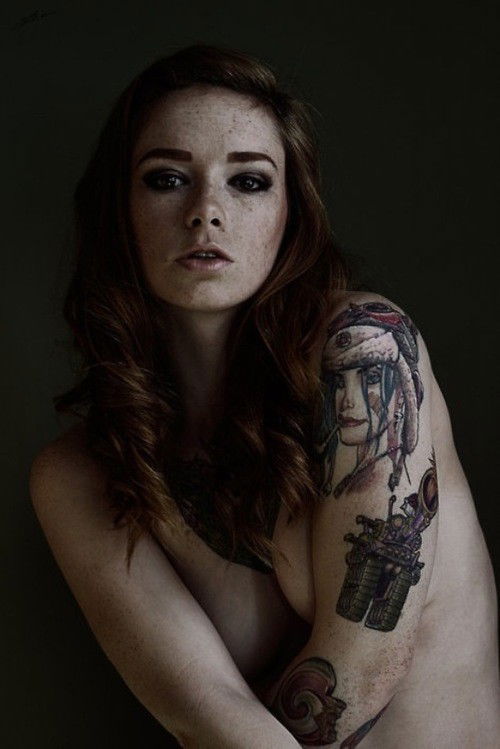 Photo by Lust-For-Lauri with the username @Lust-For-Lauri,  November 8, 2014 at 2:24 PM and the text says 'tattooedmafia:

Hattie Watson'