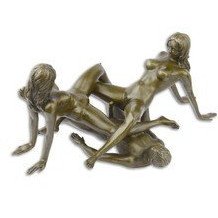 Photo by livenfortheride with the username @livenfortheride, who is a verified user,  May 29, 2024 at 1:11 AM and the text says 'Erotic Bronze Sculpture by Kunst & Ambiente'