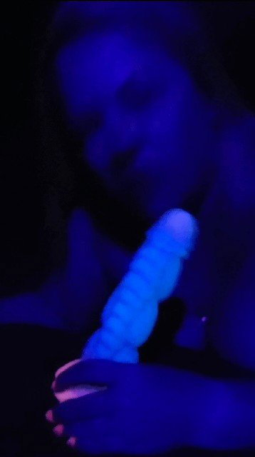 Photo by Kenley & Erik with the username @KenleyandErik, who is a verified user,  April 5, 2024 at 12:00 PM and the text says 'Warming up for the weekend

#milf #amateur #blacklight #dildo #tributeme #naughty #blowjob'