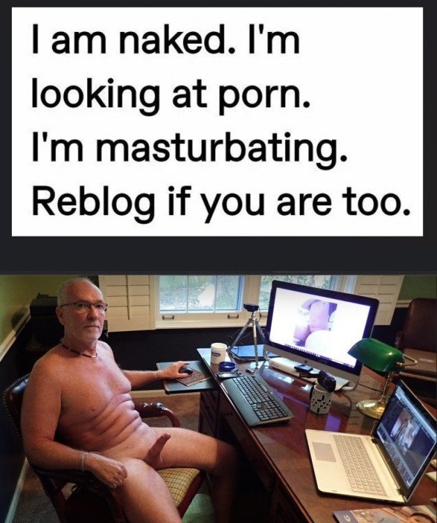 Photo by ExposedJacker2 with the username @ExposedJacker2, who is a verified user,  November 30, 2024 at 6:38 PM. The post is about the topic GayExTumblr and the text says 'On cam and showing my web cam chat room how I masturbate..'