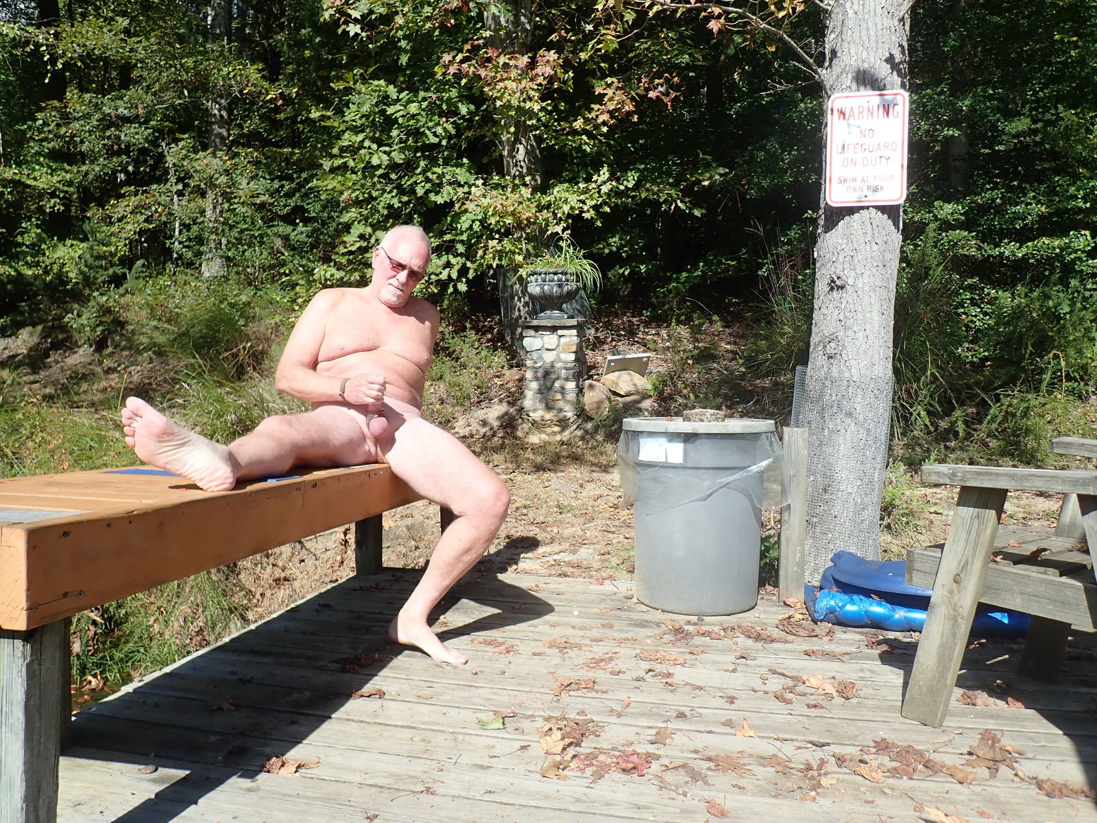 Album by ExposedJacker2 with the username @ExposedJacker2, who is a verified user,  October 9, 2024 at 3:03 PM. The post is about the topic GayExTumblr and the text says 'Went to the nudist campground and openly masturabted in front a a few other guys.  Here are some of the places where I go to  my masturbation..'