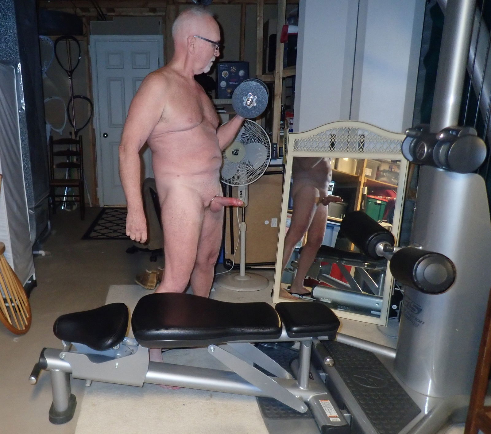 Album by ExposedJacker2 with the username @ExposedJacker2, who is a verified user,  September 28, 2024 at 4:34 PM. The post is about the topic GayExTumblr and the text says 'A few more pics of me workingout in the nude and masturbating..'