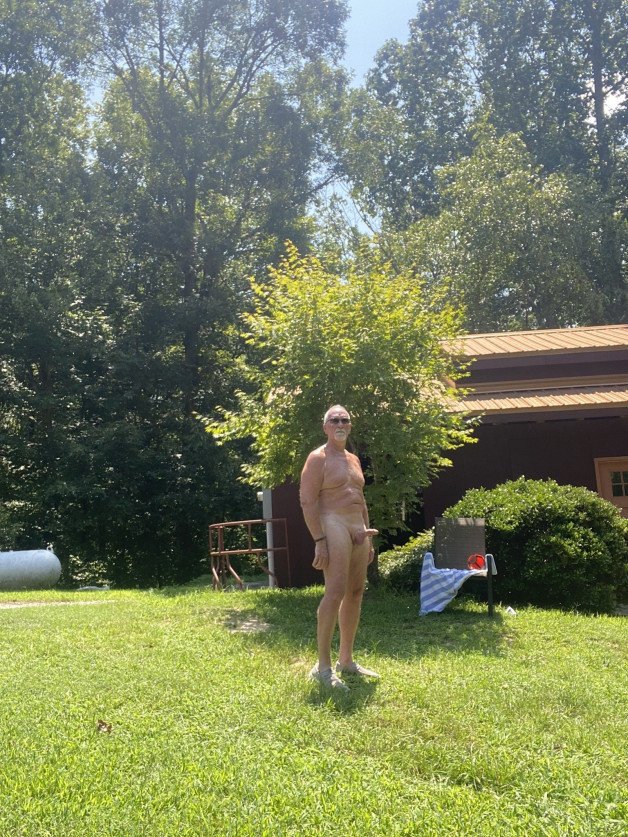 Album by ExposedJacker2 with the username @ExposedJacker2, who is a verified user,  August 15, 2024 at 9:44 PM. The post is about the topic GayExTumblr and the text says 'Spent the day today at the nudist campground openly masturbating and chatting with other nudists..'