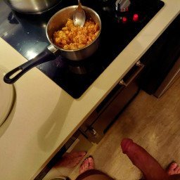 Photo by Justamonster89 with the username @Justamonster89, who is a verified user,  December 21, 2023 at 2:14 AM. The post is about the topic MILF and the text says '#horney 
Gotta love cooking in your hotel ALONE'