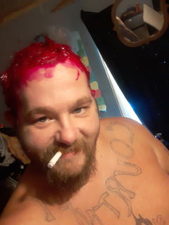 Album by SaTaNsFaTcOcK666 with the username @SaTaNsFaTcOcK666, who is a verified user,  September 26, 2024 at 4:54 PM and the text says 'pink hair why cause i love titties all year round not just in october'