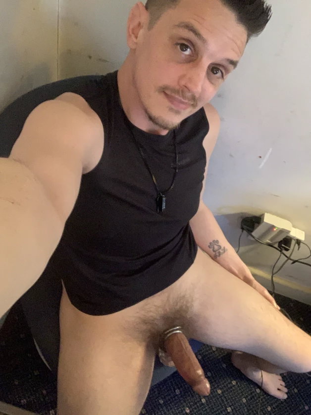 Photo by kennjase with the username @kennjase, who is a verified user,  March 21, 2024 at 3:02 PM. The post is about the topic Show your DICK and the text says 'my greased up hard dick'