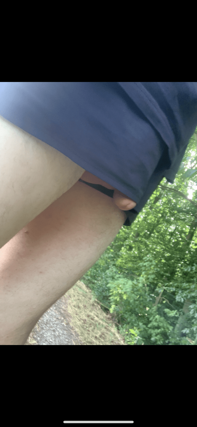 Photo by Gambleboy with the username @Gambleboy, who is a verified user,  May 2, 2024 at 5:41 PM. The post is about the topic Dick slips and Freeballing and the text says '#dick #dickslip #shorts #freeballing #goingcommando'