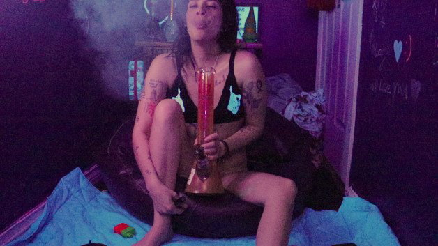 Photo by Max Power with the username @Maximumrawpower, who is a star user,  January 24, 2024 at 5:14 AM. The post is about the topic Stoner Babes and the text says 'Soul Leaves Body'