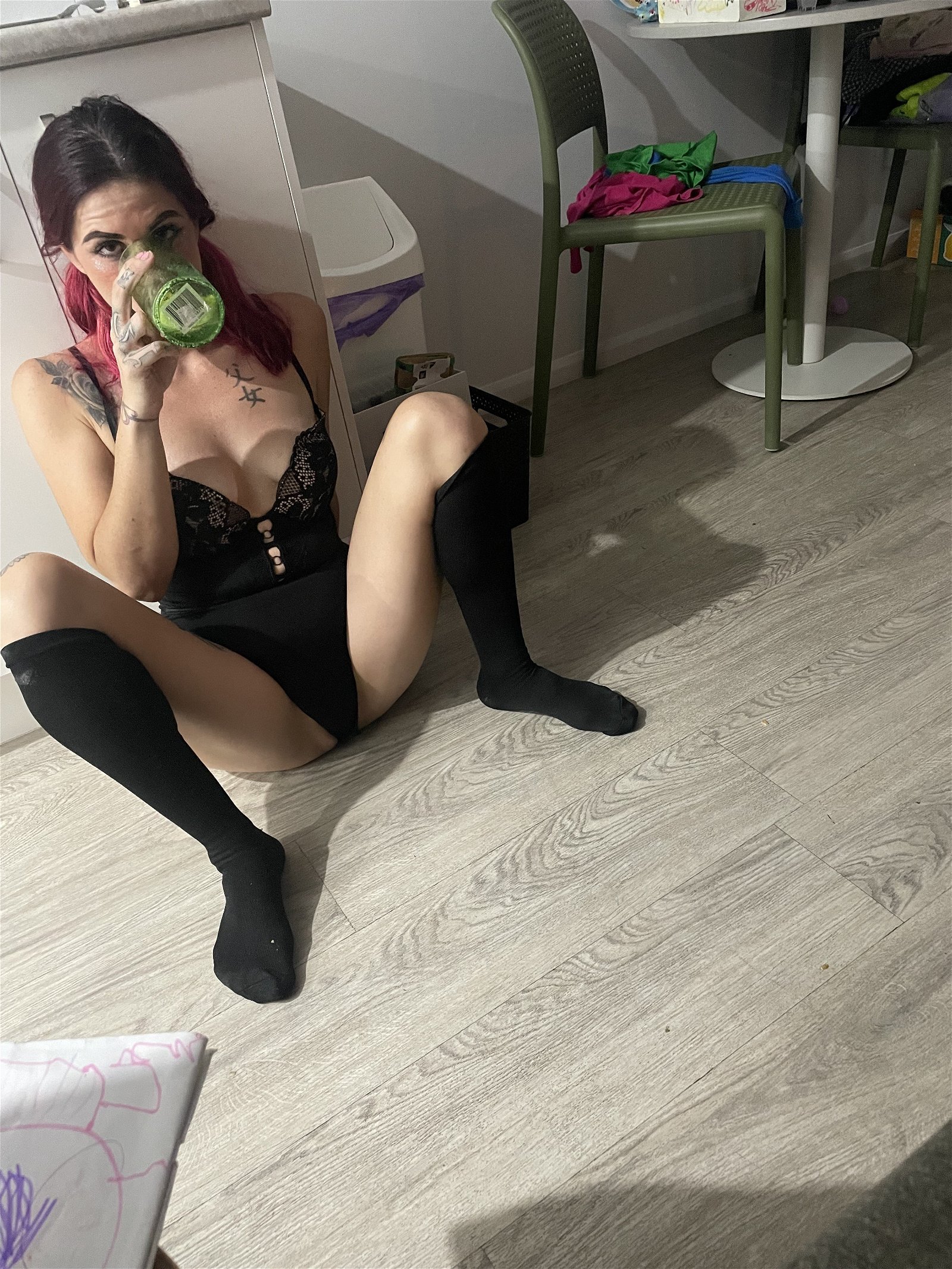 Photo by Safirestormy with the username @Safirestormy, who is a verified user,  April 22, 2024 at 3:19 PM. The post is about the topic Cuckold and Hotwife Corner and the text says 'finally got permission 🥹
messaging some guys now hopefully have a video to upload tomorrow 🫣😘'