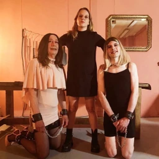 Photo by Mistress Henriette with the username @MistressHenriette, who is a verified user,  April 10, 2024 at 3:29 AM. The post is about the topic Sissy Cum Love and the text says 'This was a great Sissy KNAST! with my friends Domina Silvia (@domina_silvia) and Lady Margo (@DommeLadyMargo) and my two sweeties sissy Sarah and sissy Bécassine joined us too! #Sissytraining #FemdomBarcelona #dominatrixbarcelona #events..'