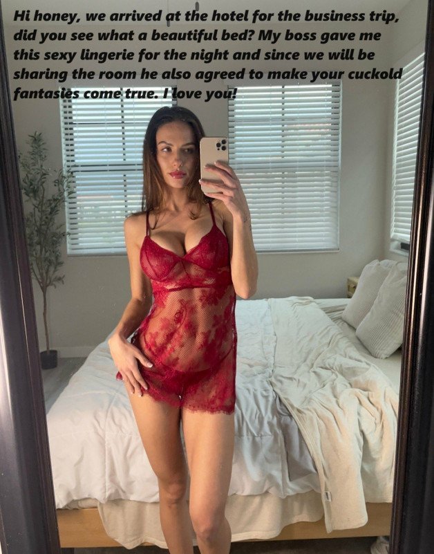 Photo by Lordofsin2 with the username @Lordofsin2, who is a verified user,  April 25, 2024 at 7:22 AM and the text says '#hotwife #cuckold #whore #boss #trip #slut #lingerie #selfie #wife'