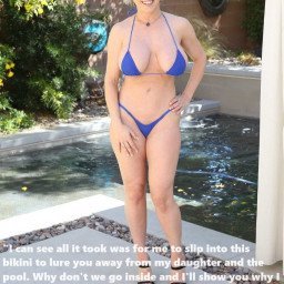Photo by Lordofsin2 with the username @Lordofsin2, who is a verified user,  March 3, 2024 at 5:32 PM and the text says '#milf #slut #bikini'