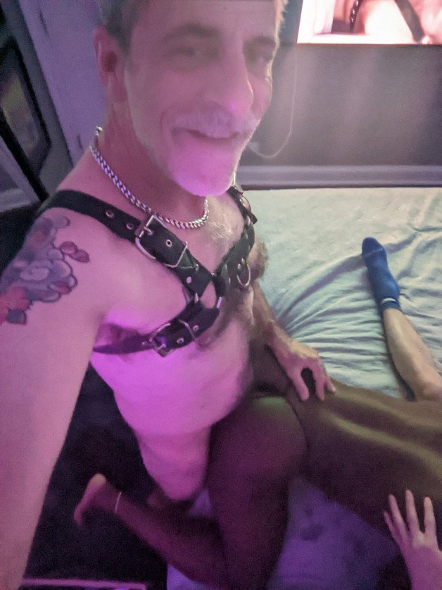 Photo by Daddy and his boy with the username @Webcrawlerguy, who is a verified user, posted on February 23, 2024. The post is about the topic Gay Interracial Fun and the text says 'Another neighbor. Love where we live.'