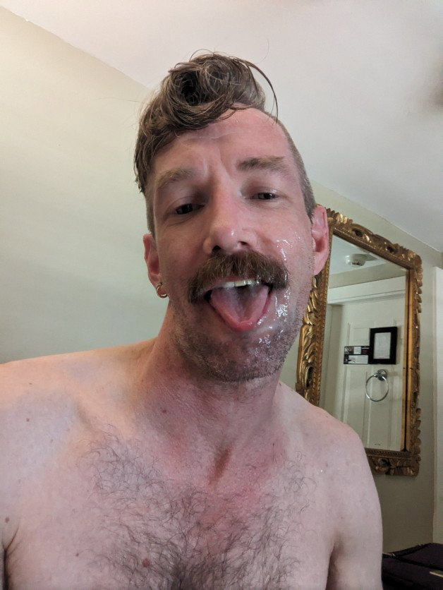 Photo by RandyRion with the username @RandyRion, who is a verified user,  January 28, 2024 at 5:14 AM. The post is about the topic Gay Facials and the text says 'a delicious reward, mmmmm...'