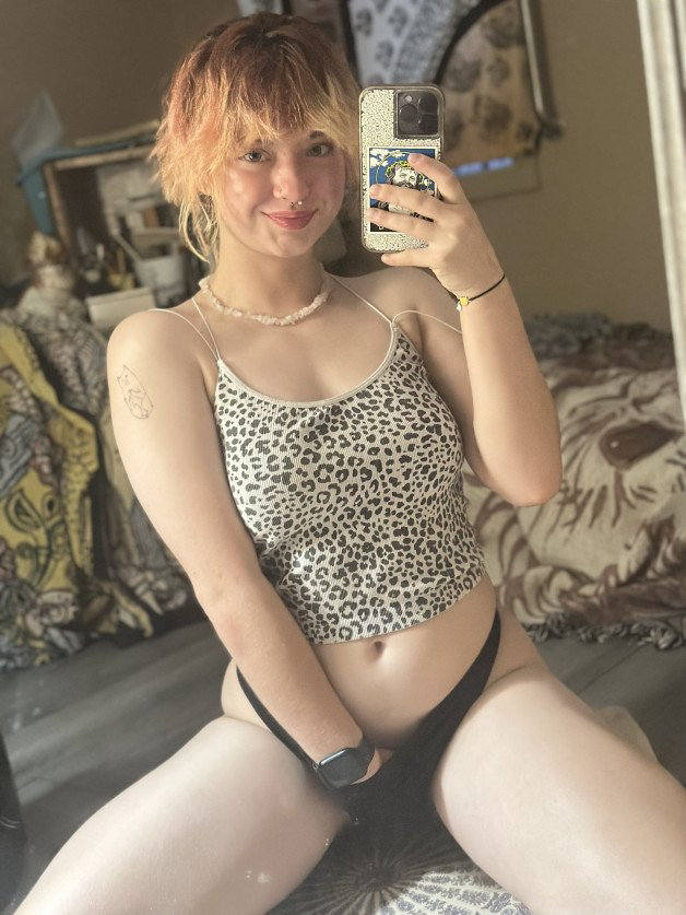 Photo by Abby with the username @redheadabby, who is a star user,  June 5, 2024 at 5:39 PM. The post is about the topic teen redheads and the text says 'i only touch myself when there is not tongue with dick attached around'