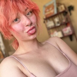 Photo by Abby with the username @redheadabby, who is a star user,  April 27, 2024 at 9:57 AM. The post is about the topic teen redheads and the text says 'imagine what this tongue does to your dick 😜🥒'