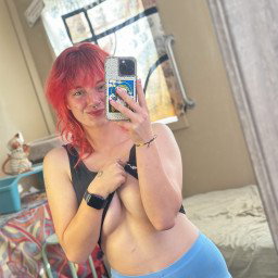Photo by Abby with the username @redheadabby, who is a star user,  January 29, 2024 at 5:09 AM. The post is about the topic Mirror Selfies and the text says 'all my titty pics are on onlyfans:
https://onlyfans.com/redheadabby/c24'
