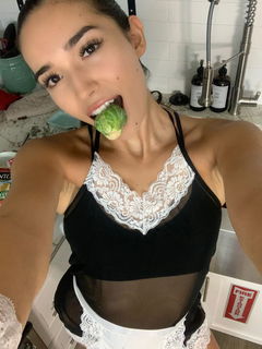 Photo by Sam :) with the username @samlypuff, who is a star user,  August 31, 2024 at 10:14 AM. The post is about the topic What's Cooking? and the text says 'eat your veggies'