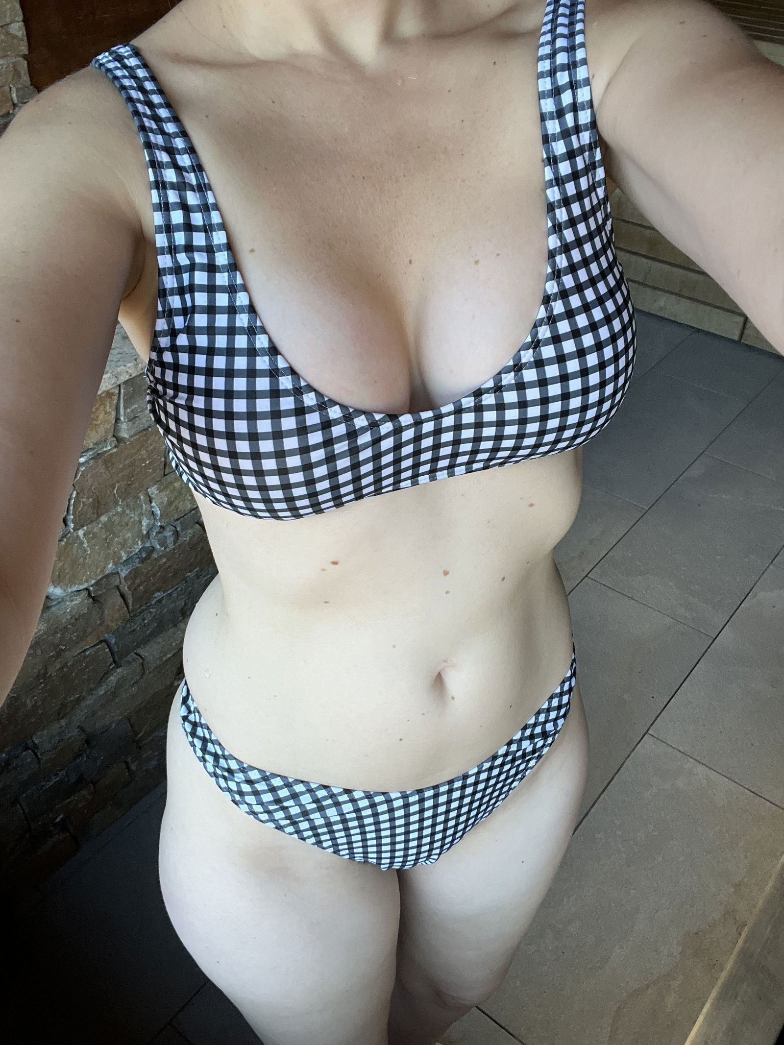 Album by Stacey Summers with the username @Stacesums, who is a star user,  October 13, 2024 at 6:53 PM. The post is about the topic Bikini Babes and the text says 'Spa days are the best days! who wants to join me in the hottub!'