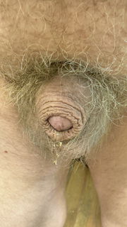 Album by Xtraskin with the username @Xtraskin, who is a verified user,  April 19, 2024 at 4:02 PM. The post is about the topic Small Cocks and the text says 'Hairy or Shaved?'