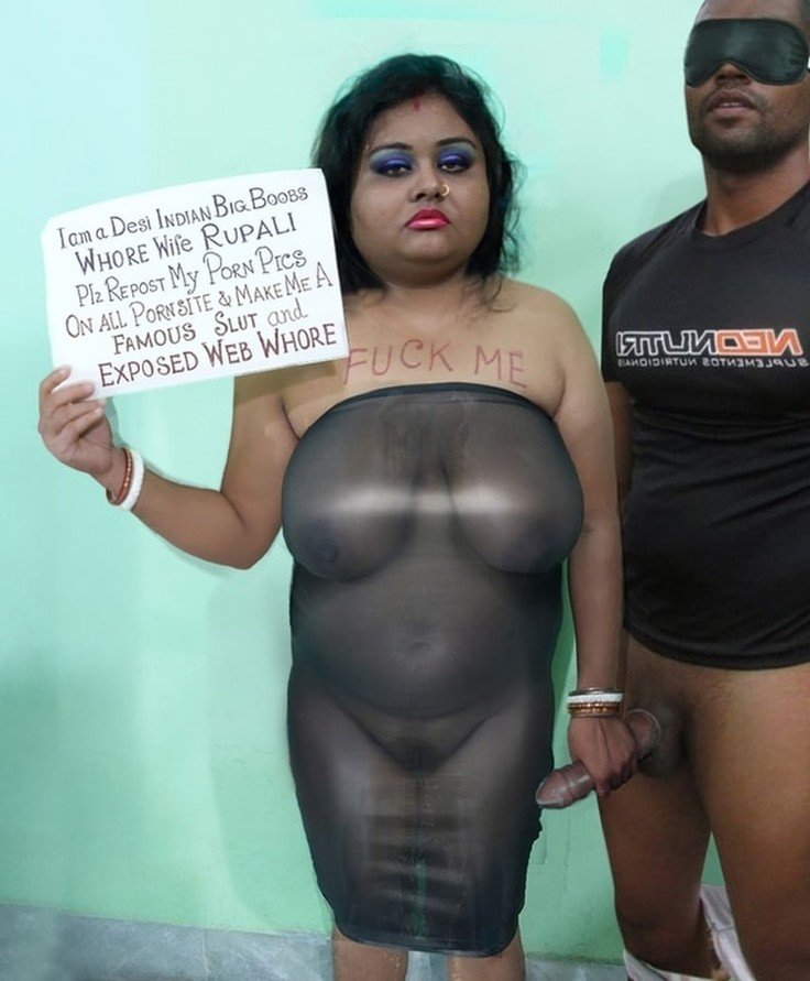 Album by Rupali Boudi with the username @RupaliBoudi, who is a star user,  May 8, 2024 at 1:29 PM. The post is about the topic Nasty Sluts & Whores and the text says 'Desi Big Boobs Bengali Whore Wife Rupali Boudi with her Slutty Face Posing in Dirty Transparent Dress Showing Big Boobs and Wet Pussy Exposed to become a Famous Web Whore 🫦

Fuck my Wet Pussy💦

Like, Share, Comment to make Make me a Famous Web..'