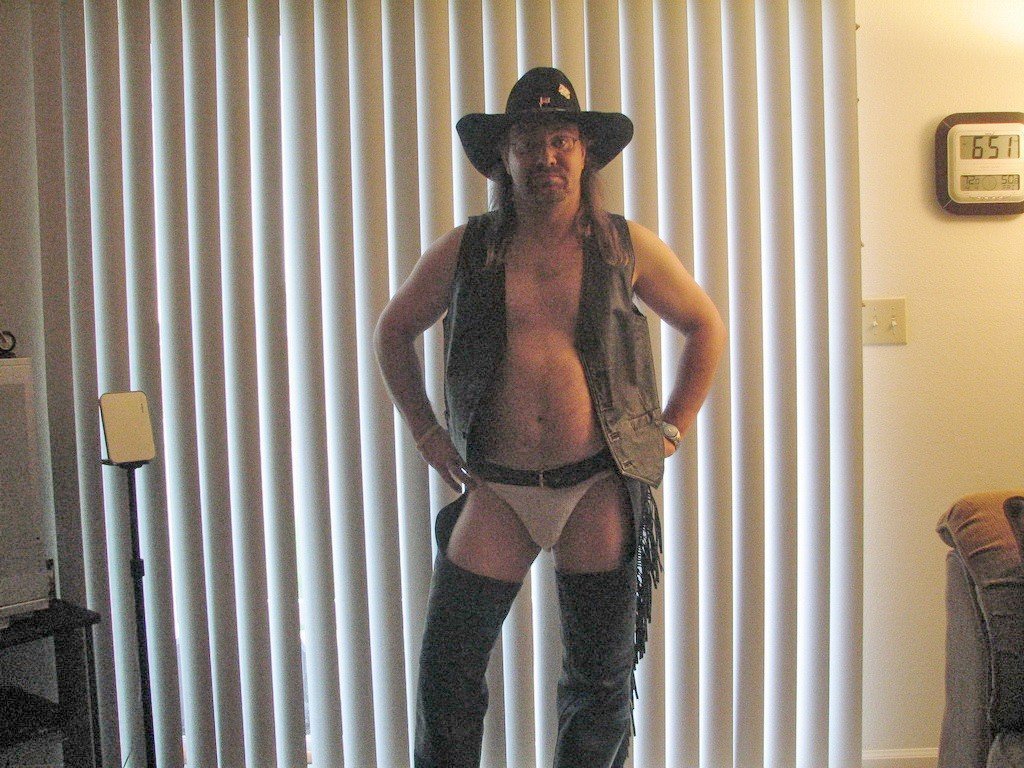 Photo by BearCub & Redwolf with the username @BearCub36, who is a verified user,  April 14, 2024 at 8:17 PM. The post is about the topic Gay Amateur and the text says 'Redwolf in leather...
#gay #bearcub36 #redwolf #leather #chaps #jockstrap #cowboy #hat #throwback'
