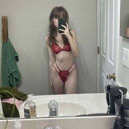 Watch the Photo by Bella with the username @teensybella, who is a star user, posted on February 8, 2024. The post is about the topic Mirror Selfies. and the text says 'how do i look in red?'