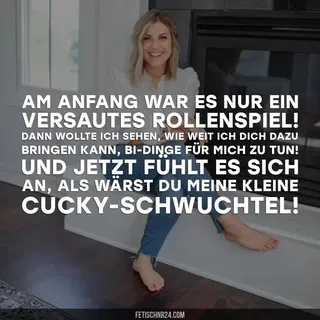 Photo by FetischNr24 - Mrs Emily with the username @FetischNr24, who is a brand user,  September 24, 2024 at 9:05 AM. The post is about the topic Cuckold Captions and the text says 'Wie alles begann...

#cuckold #deutsch #caption'