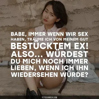 Photo by FetischNr24 - Mrs Emily with the username @FetischNr24, who is a brand user,  July 2, 2024 at 2:00 PM. The post is about the topic Cuckold Captions and the text says 'Eine folgenreiche Frage...

#cuckold #caption #german #deutsch'