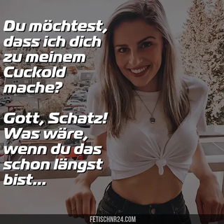 Photo by FetischNr24 - Mrs Emily with the username @FetischNr24, who is a brand user,  March 31, 2024 at 4:30 PM. The post is about the topic Cuckold Captions and the text says 'Genau... was wäre wenn...

#cuckold #caption #german #deutsch'